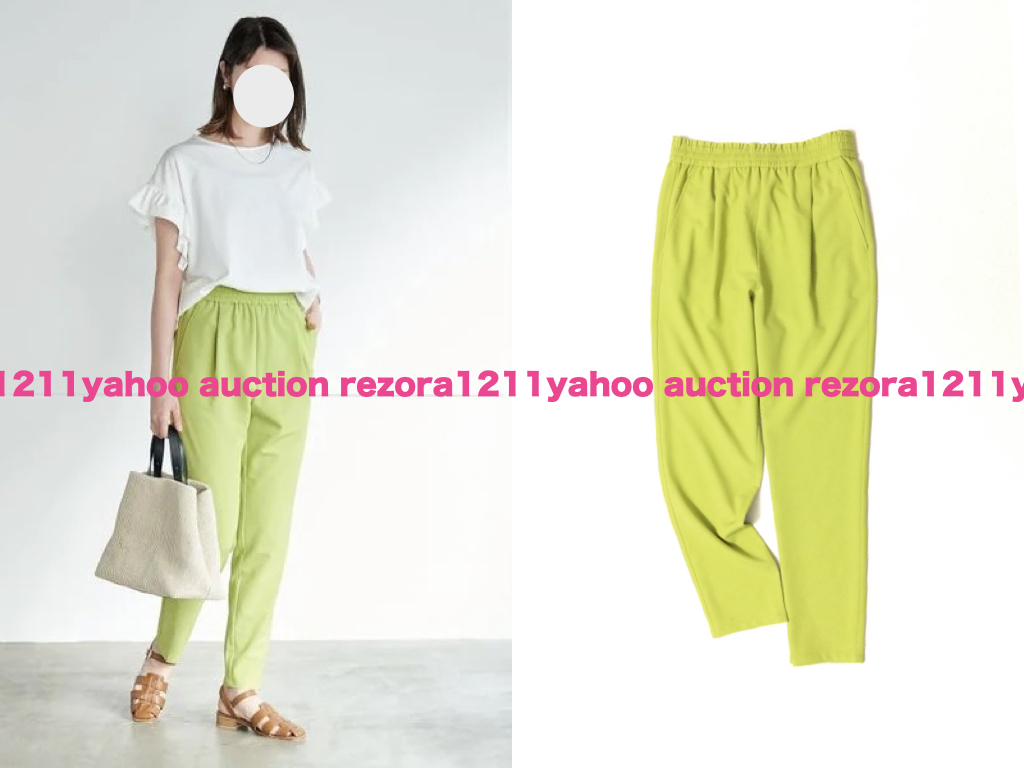 green label relaxing UNITED ARROWS ユナイテッドアローズ 2022SS きれい色 ドロスト イージー テーパード パンツの画像2