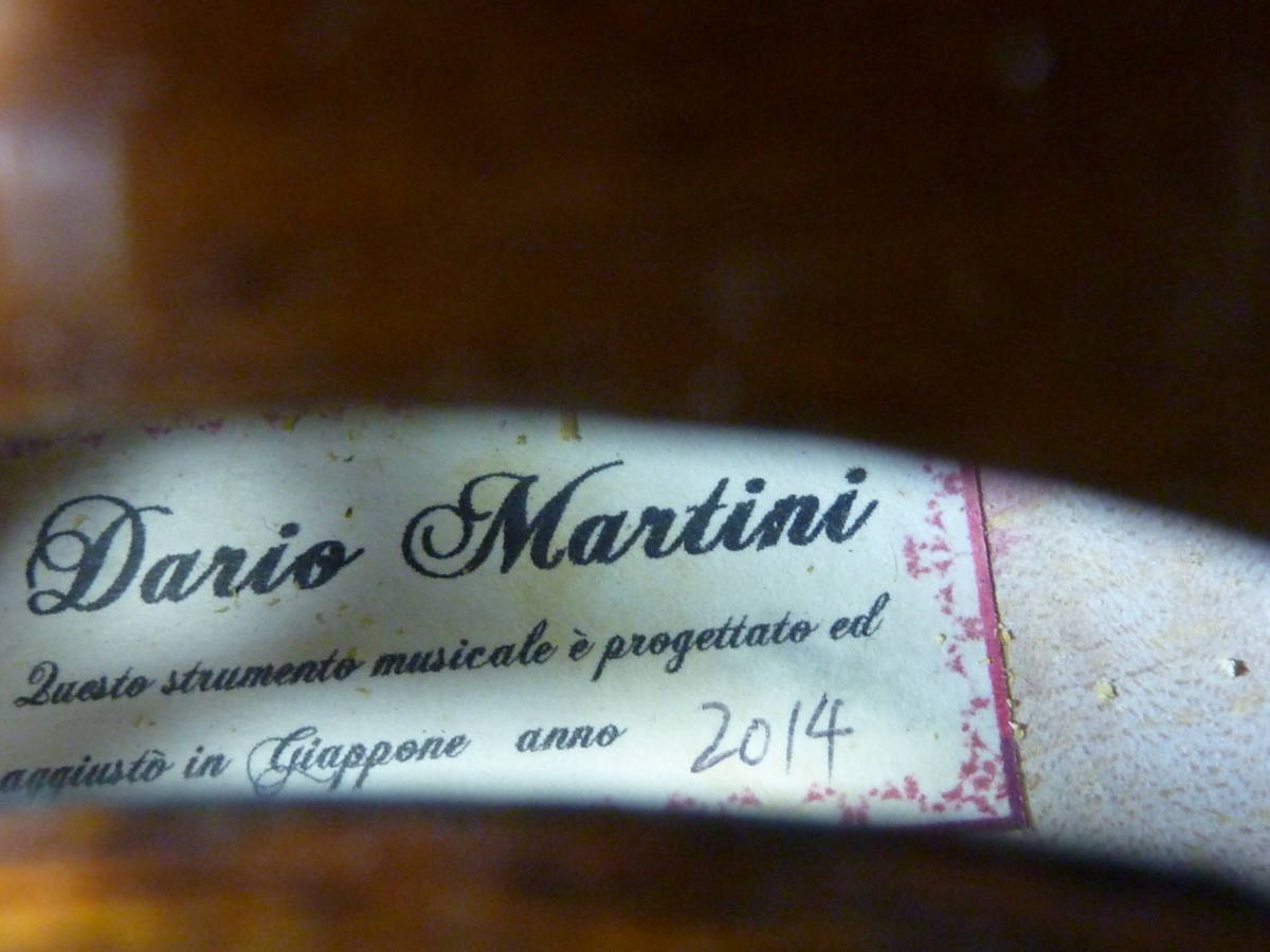 とても綺麗な木目 Dario Martini製 ビオラの画像10