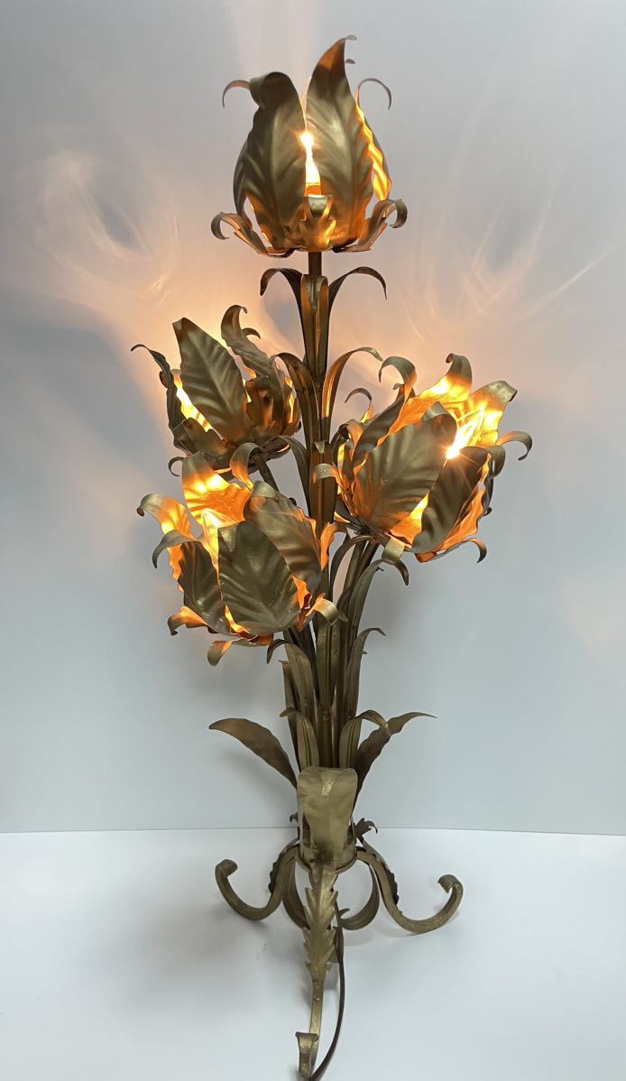 希少 LEVITON レビトン社 ライト ランプ 花 Flower フロアーランプ 照明 インテリア USA アメリカ ビンテージ vintage アンティーク