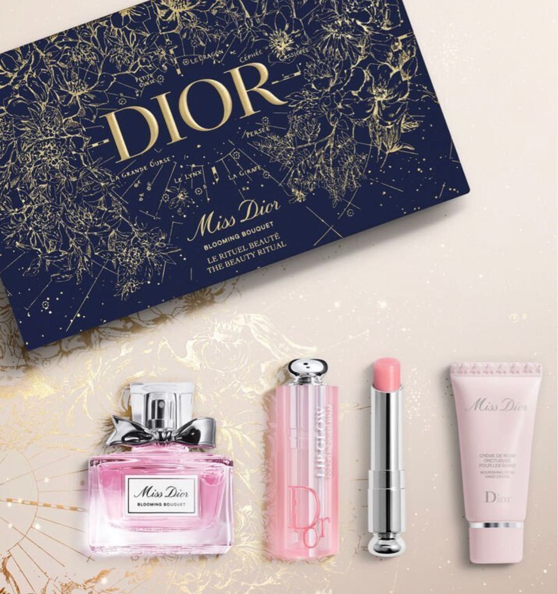 新品★Dior ミス ディオール コフレ 2022 オードゥ トワレ リップ グロウ ハンド クリーム★限定品