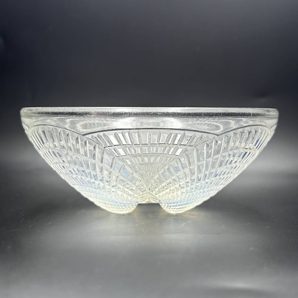 綺麗 1点限り ルネ ラリック Rene Lalique コキーユ COQUILLE 13cm 1924年 オパルセント ボウル ガラス鉢 貝