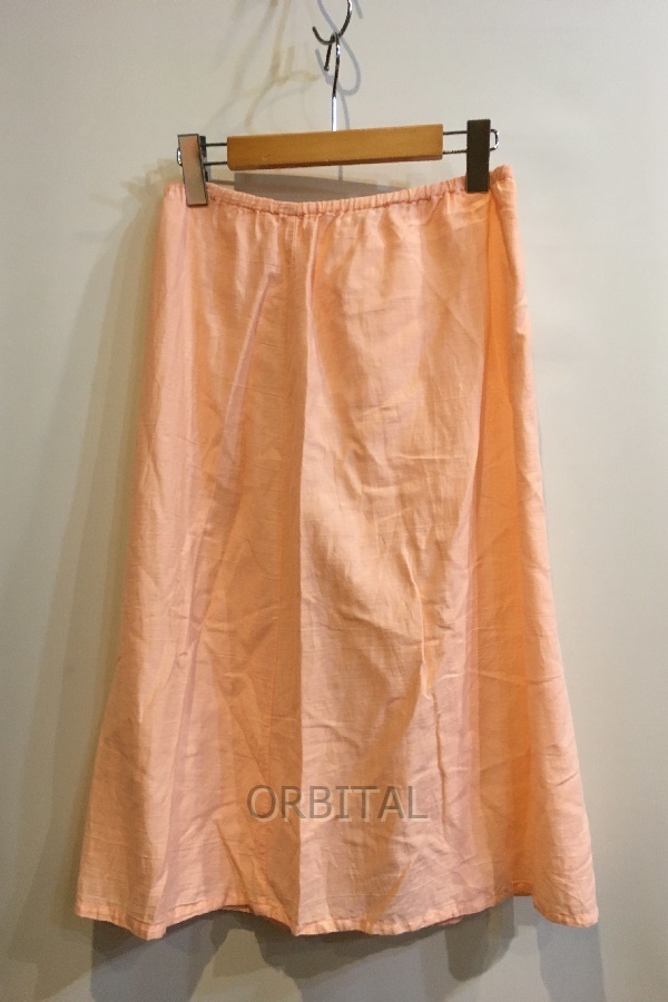  two . sphere ) TSUMORICHISATO Tsumori Chisato cut Work cotton long skirt size 2 M pink inner attaching 