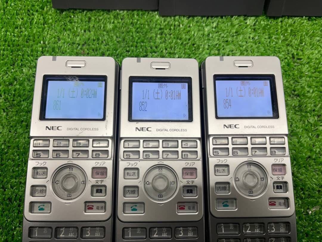 ○G8250 NEC デジタルコードレス電話機 ビジネスフォン IP3D-8PS-2 3台セット○_画像3