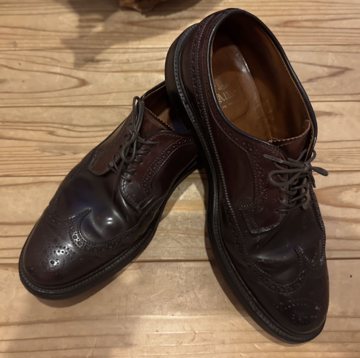 Alden Dark Burgundy Cordovan Wing tip 975 size10.5 おまけ付き