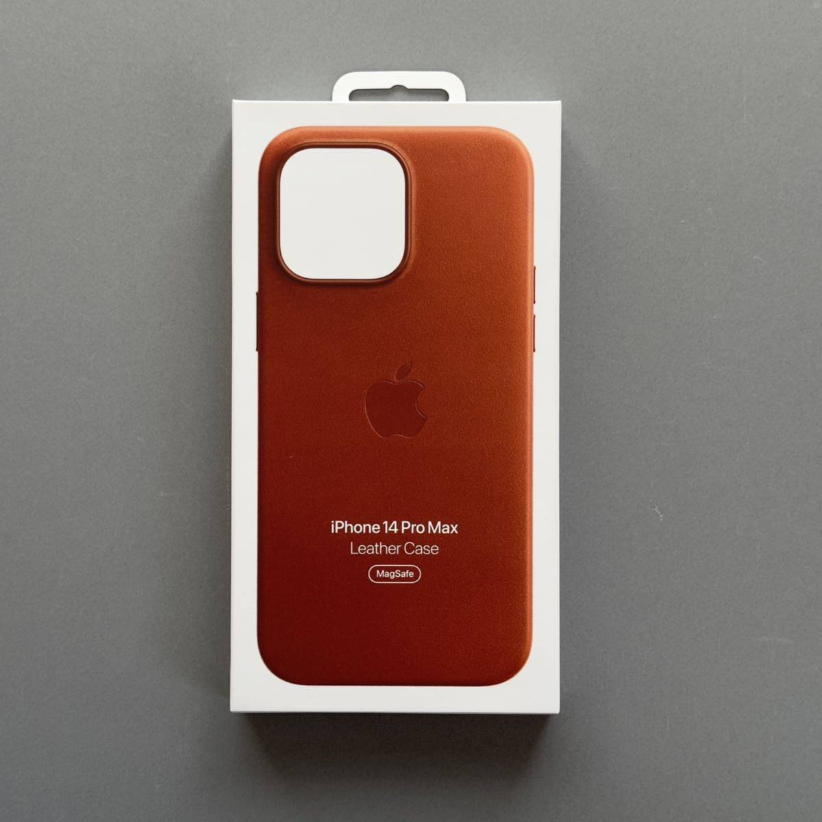 一流の品質 Apple純正 iPhone 14 レザーケース アンバー Pro Max iPhone用ケース