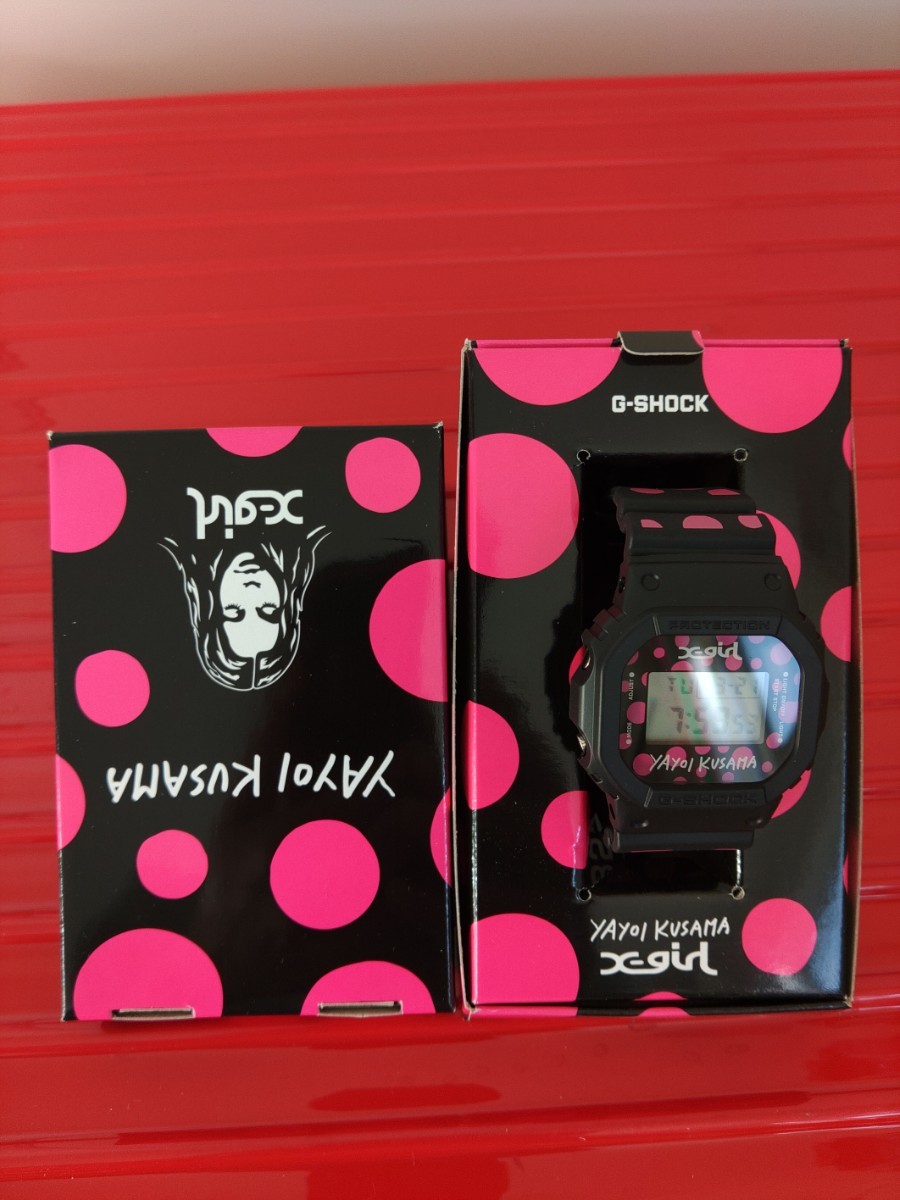 CASIO　カシオG-SHOCK　G-SHOCK　Gショック　 コラボ　DW-5600　草間彌生　x-girl　限定_画像2