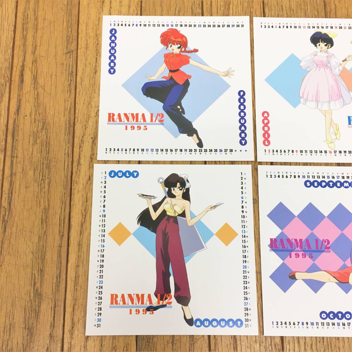  Ranma 1/2 music calendar 1995 year /kacd3004/ height .. beautiful ./ anime / manga / season / Event / event /musiccalendar/ collection / Junk 