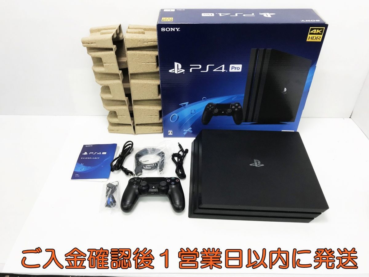 1円 PS4 Pro ジェット ブラック1TB CUH-7200BB01 ゲーム機本体 初期化 