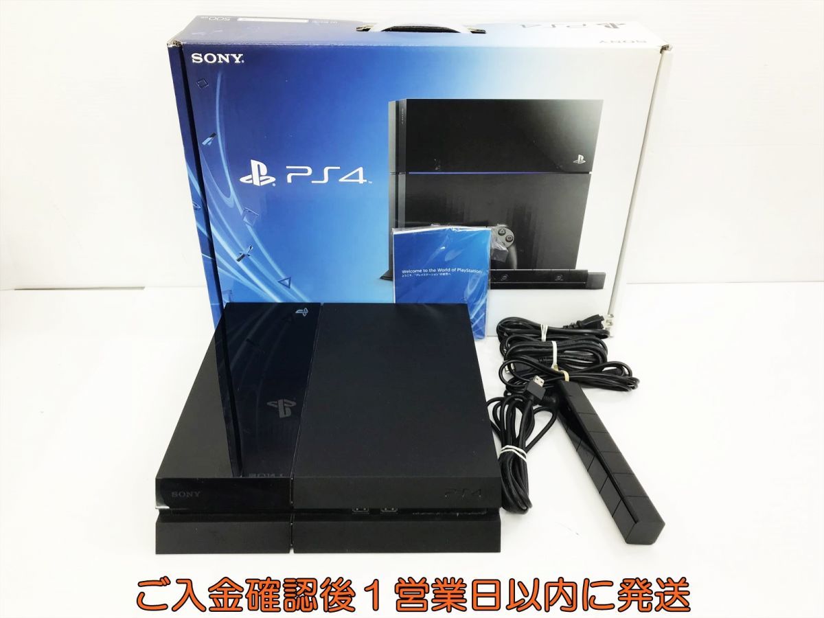 【1円】PS4 本体/箱 セット 500GB ブラック SONY PlayStation4 CUH-1000A 初期化/動作確認済 カメラ付き 1A0421-110kk/G4