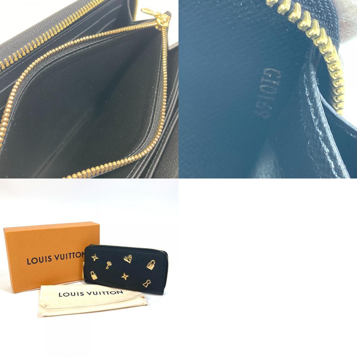 LOUIS VUITTON ルイヴィトン M63991 エピ ラブロック ジッピーウォレット ラウンドファスナー 長財布 エピレザー ブラック 【中古】_画像10