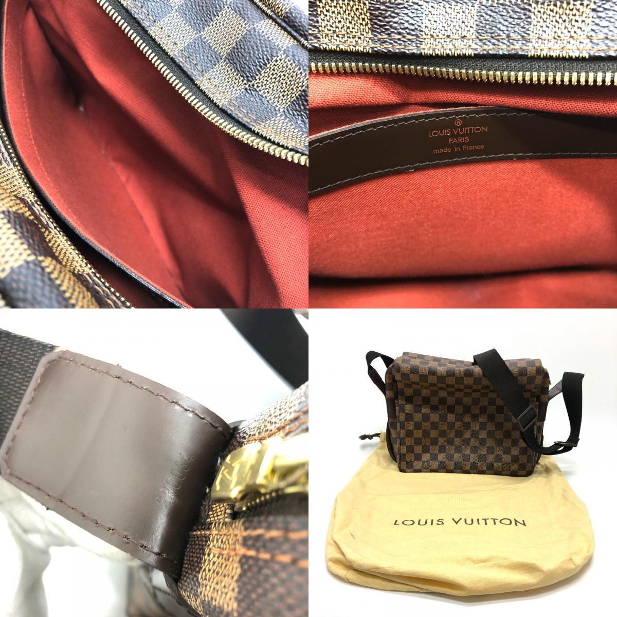 LOUIS VUITTON ルイヴィトン N45255 ダミエ ナヴィグリオ メッセンジャーバッグ ショルダーバッグ ダミエキャンバス レディース【中古】_画像10