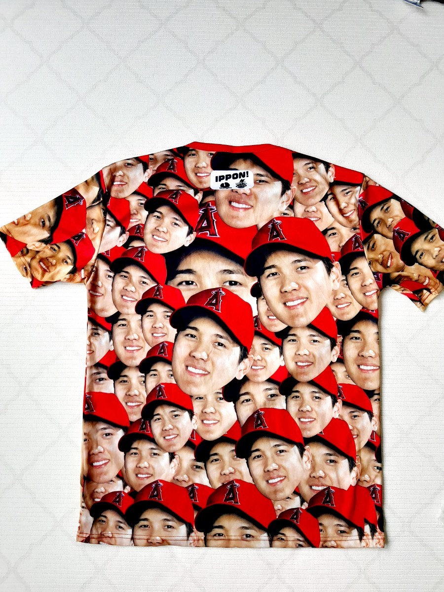 大谷翔平 顔だらけTシャツ 球場配布品 公式 オフィシャル｜Yahoo 