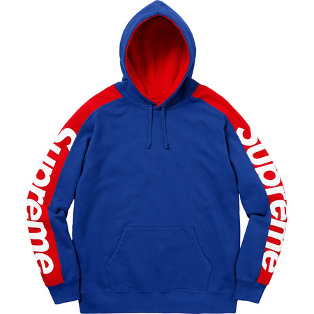 希少★新品本物【青★M】★ Sideline Hooded Sweatshirt サイドライン パーカー 正規店購入 シュプリーム 限定品 入手困難 Supreme 2018S/S