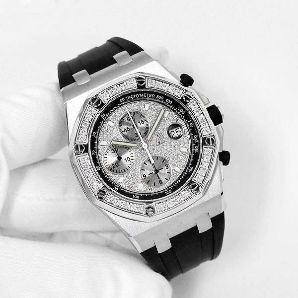 AUDEMARS PIGUET Audemars Piguet Royal oak offshore chronograph bezel diamond 42mm 26170ST.OO.D101CR.03pave diamond 