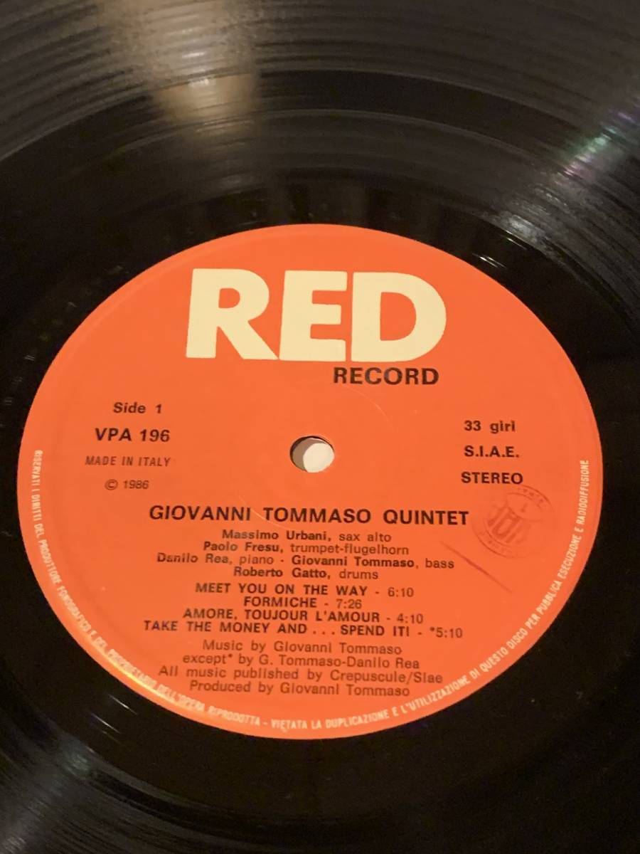 伊　オリジナル　Giovanni Tommaso Quintet Via G.T.　RED VPA 196_画像3