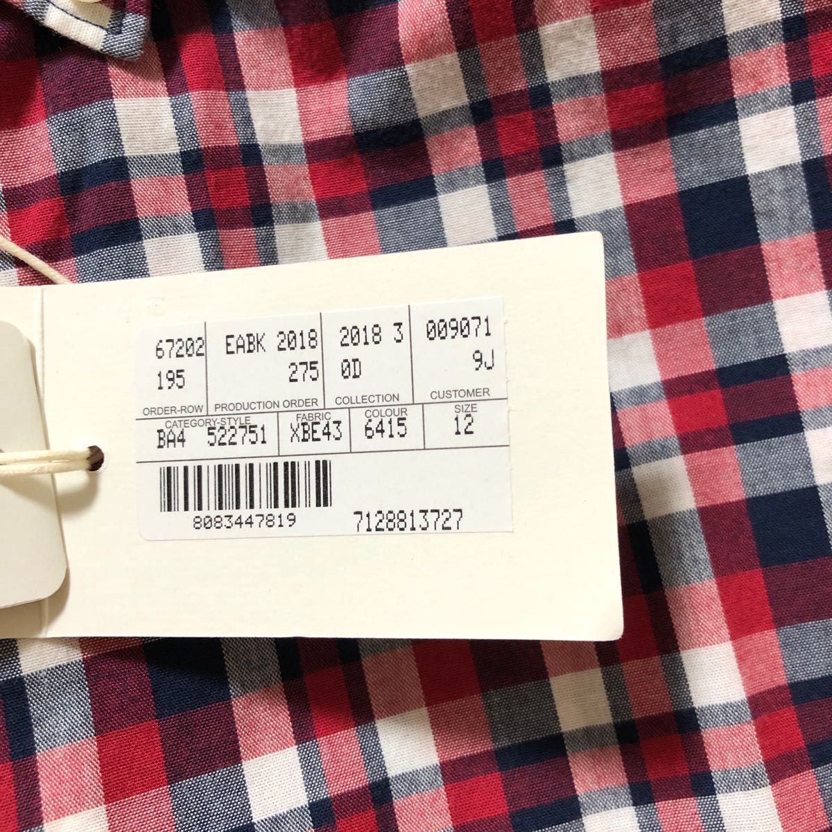 新品未使用 GUCCI グッチチルドレンズ GUCCIロゴプリントチェック