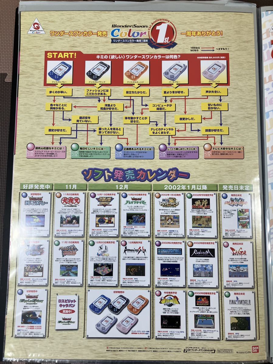 非売品】 発売1周年 ソフト販売カレンダー B2ポスタ- ゲーム