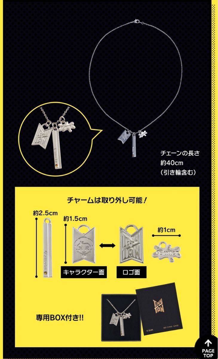 tinytan一番くじ アクセサリー ペンダント賞 RM ナムジュン 一番 tinytan一番くじ アクセサリー ペンダント賞 RM ナムジュン 一番