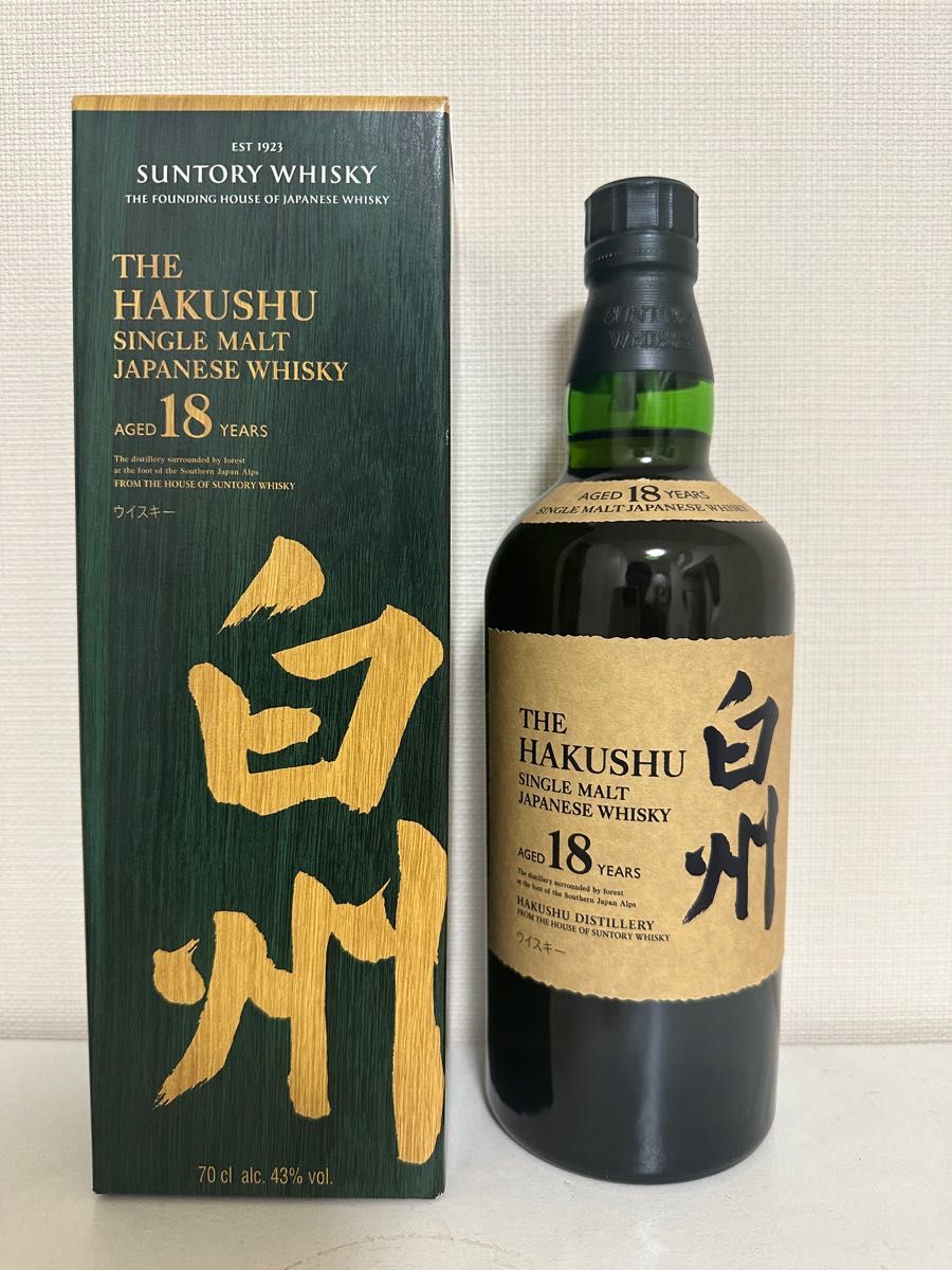 シングルモルトウイスキー 白州 18年 700ml 新品 サントリー ドリンク