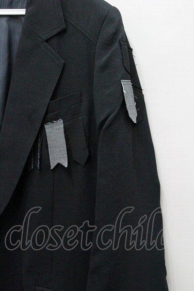 【SALE】SWITCHBLADE ジャケット.3B PATCHWORK CROSS COAT【美品Lサイズ】 /ブラック/L/ 22-05-08-080w-1-ja-ET-m-YM-OS - 4