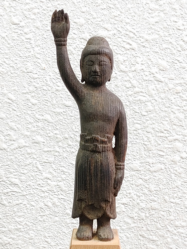 天平期古様式 室町 江戸期 珍しい木彫の 誕生仏 検 仏教美術新羅仏中国