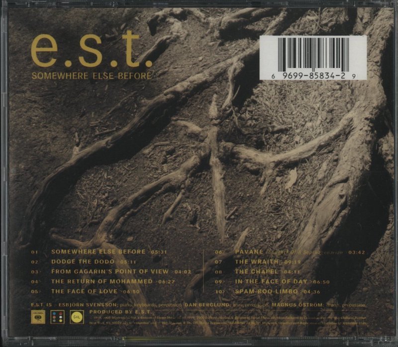 CD / E.S.T / SOMEWHERE ELSE BEFORE / 輸入盤 CK85834 30326M_画像2