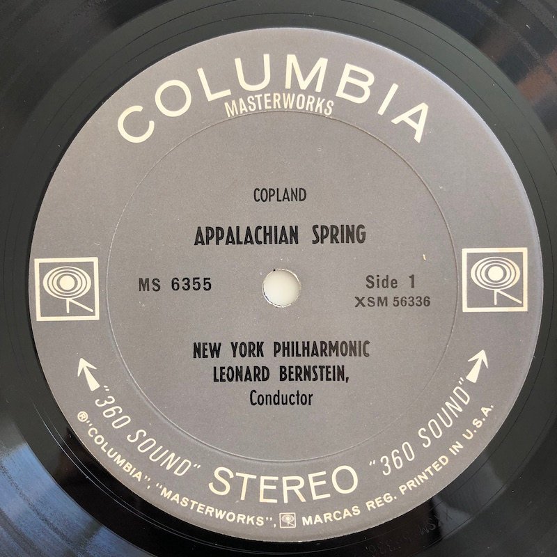LP/ バーンスタイン、ニューヨーク・フィル / コープランド：アパラチアの春、エル・サロン・メヒコ / US盤 2EYES COLUMBIA MS6355 3_画像3