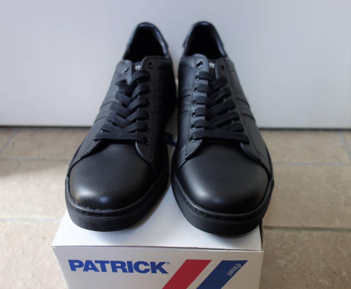 ◆未使用◆PATRICK / パトリック GOOSBAY+ /グースベイ レザー スニーカー シューズ 黒 27.5㎝◆_画像4