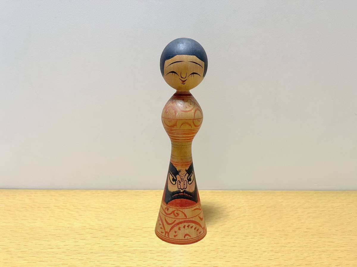 ◇ 伝統こけし 津軽系 盛秀太郎 高さ18.5cm / Kokeshi doll_画像1