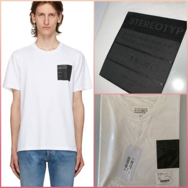 Maison Margiela ホワイト Stereotype Tee / SIZE 46|