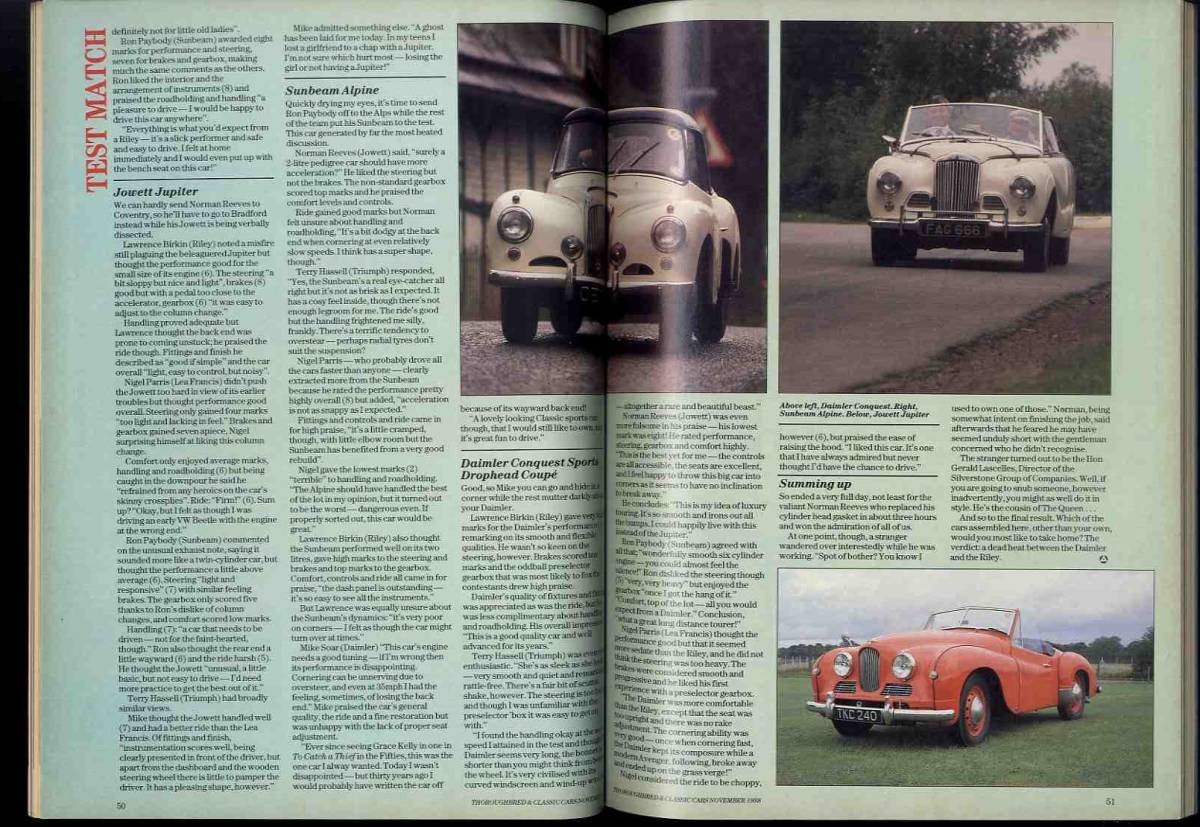 【c9996】88.11 THOROUGHBRED & Classic cars／オーストラリア・スタイルのラリー、50年台のイギリスのロードスター、..._画像5
