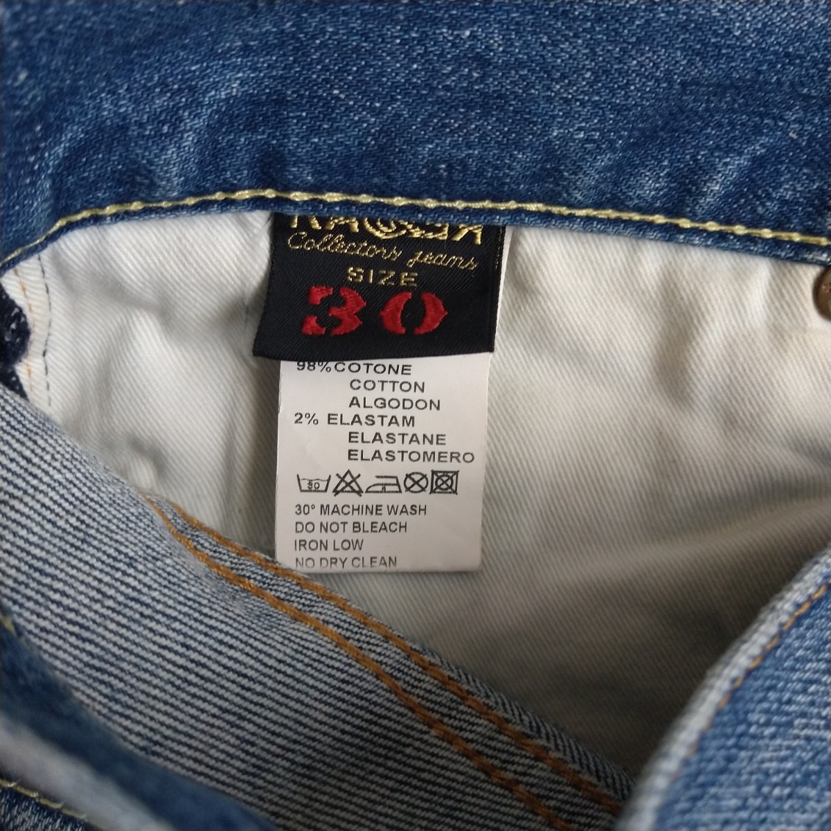  бесплатная доставка RAREla-re индиго Denim брюки джинсы 30 RA-RE D&G Denim линия Factory бренд 