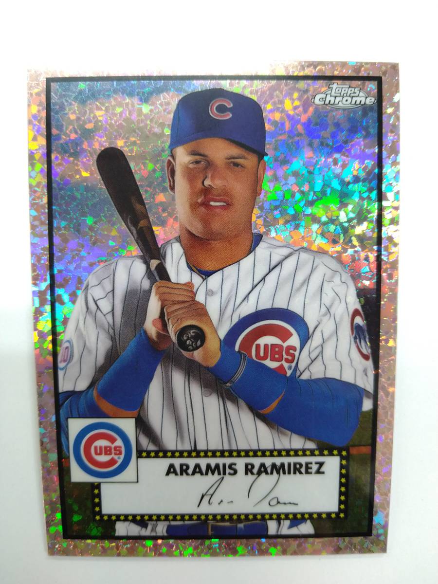 値下げ Topps 2021 Chrome BASEBALL BASE No.584 ARAMIZ RAMIREZ RoseGold Refractor 16/75 JERSEY NUMBER 特価即決 アラミス ラミレス_画像1