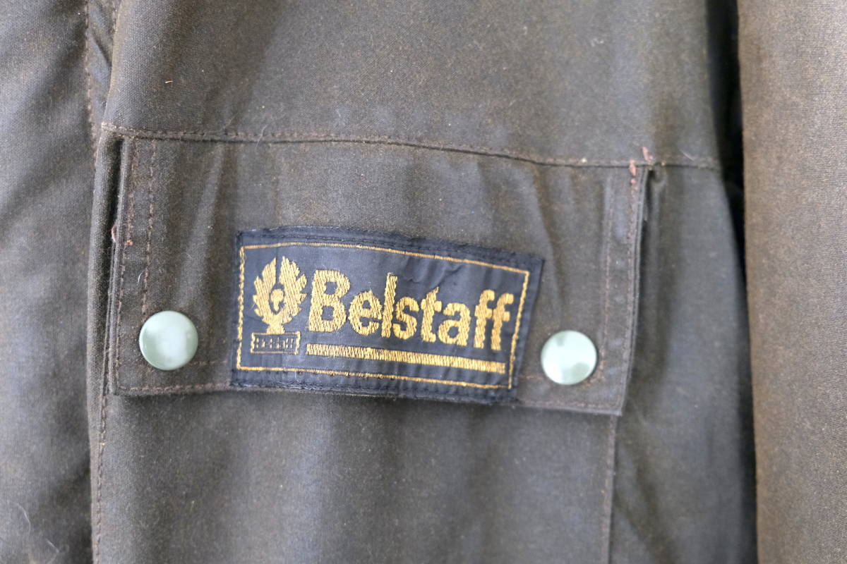 **[ прекрасный товар ]Belstaff bell штат служащих воск * жакет Sportsman спорт man 1973 год оливковый **