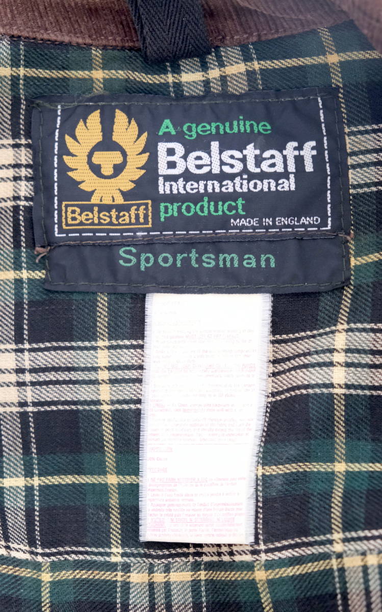 **[ прекрасный товар ]Belstaff bell штат служащих воск * жакет Sportsman спорт man 1973 год оливковый **