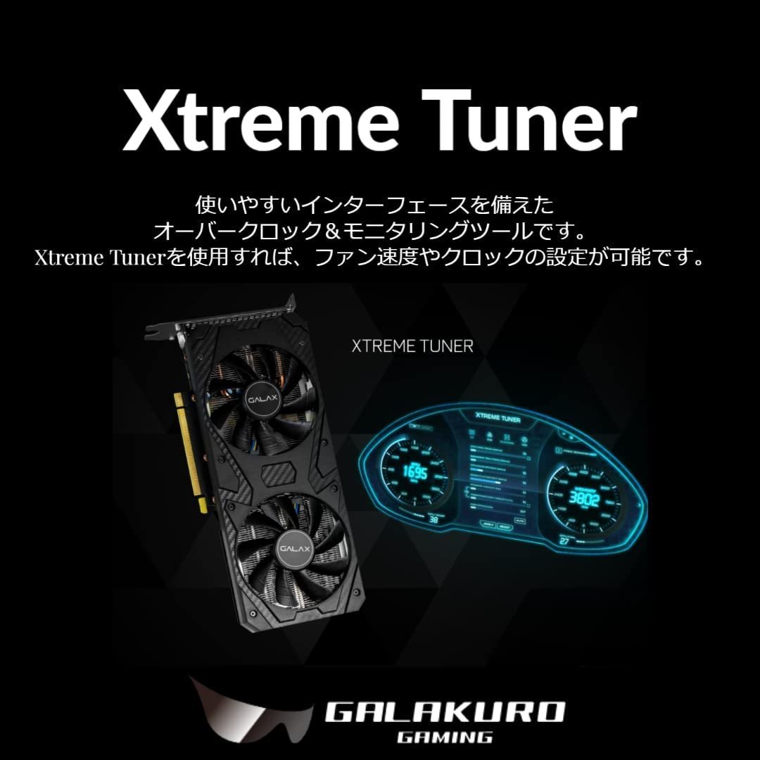 玄人志向 NVIDIA GeForce RTX3060Ti 搭載 グラフィックボード GDDR6 8GB GALAKURO GAMING GG-RTX3060Ti-E8GB/DF/LHR 2022/10~3年保証有_画像7