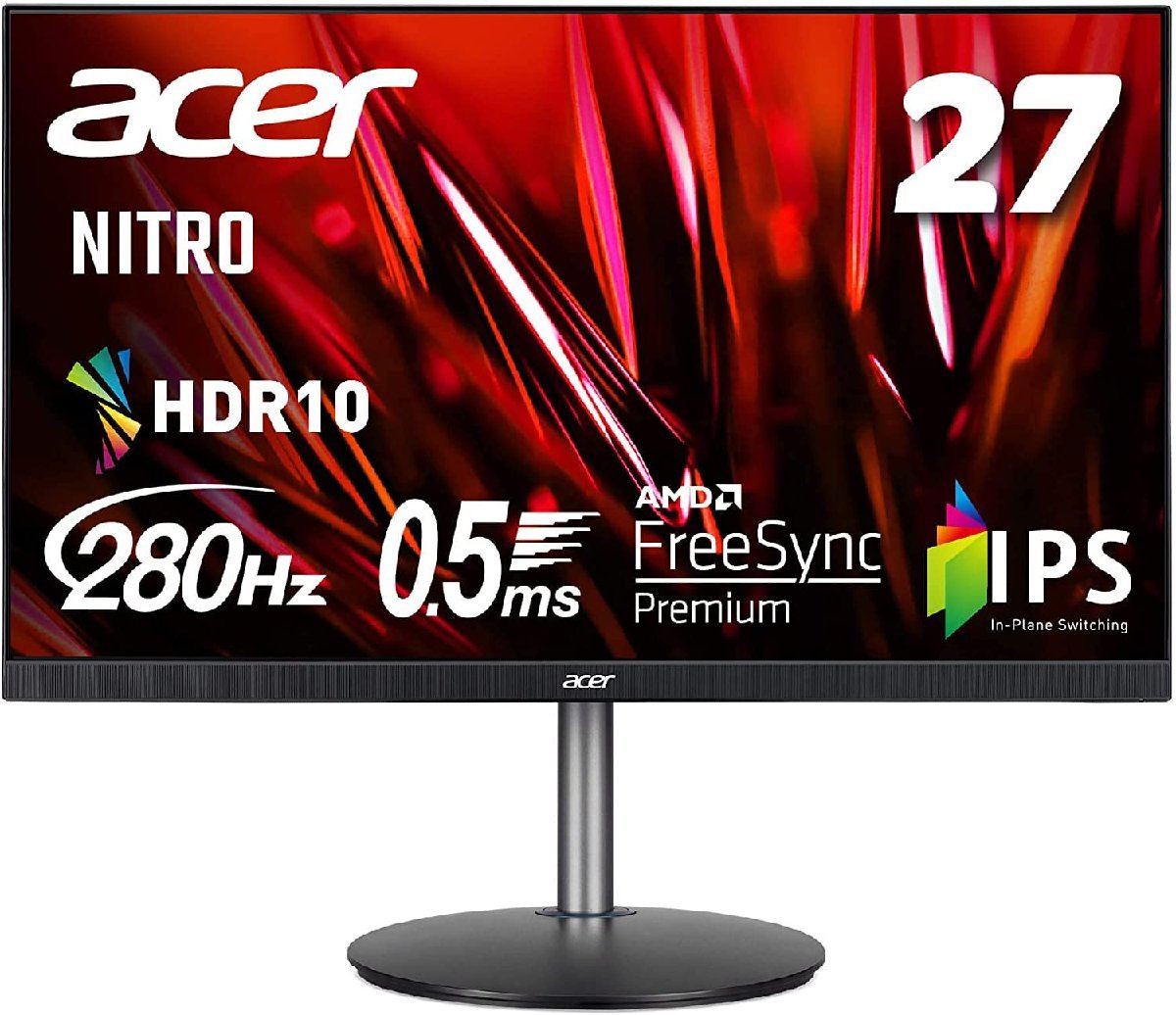 新発売 Acer ゲーミングモニター 2022/9~保証有 回転 高さ調整 HDMI