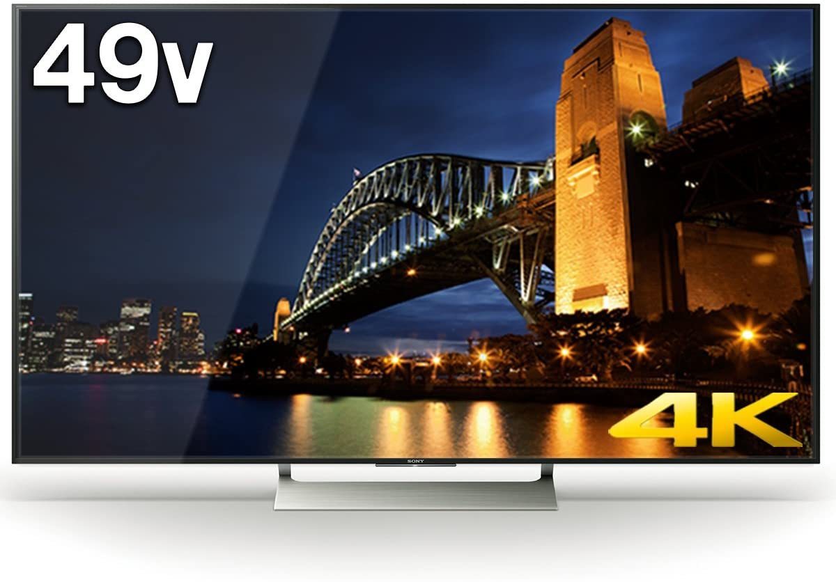 ソニー 49V型4K液晶テレビ KJ-49X9000E Android TV/YouTube/Netflix/hulu 外付けHDD録画 外付けHDD裏番組録画　_画像1