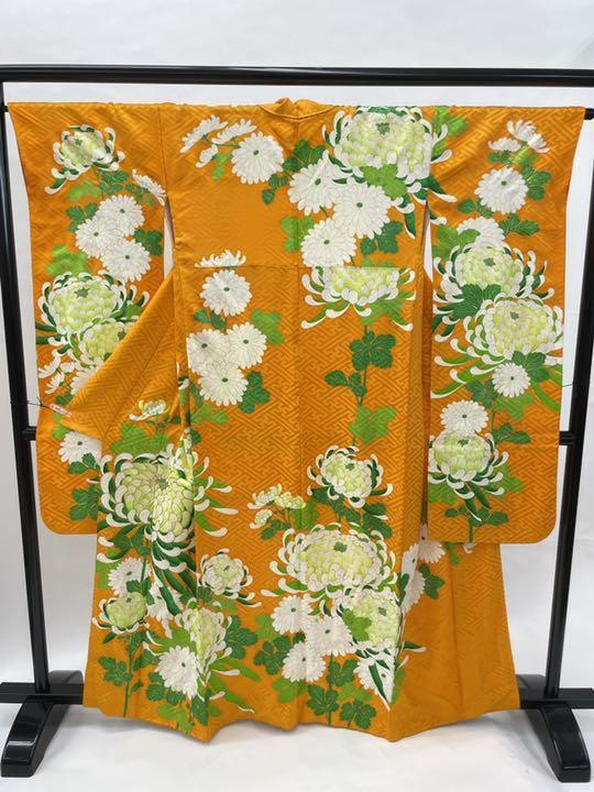 純正割引 西陣袋帯 (亀甲松葉に花丸文様 未使用 アイボリー色系