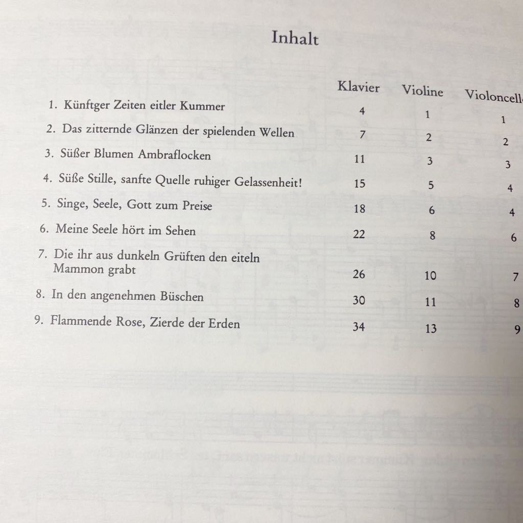 古楽譜)Handel ヘンデル 9 Deutsche Arien (Sop,Vn/Bc) ９つのドイツ語アリア 出版社: Breitkopf（ブライトコップ）書き込みなしら_画像7