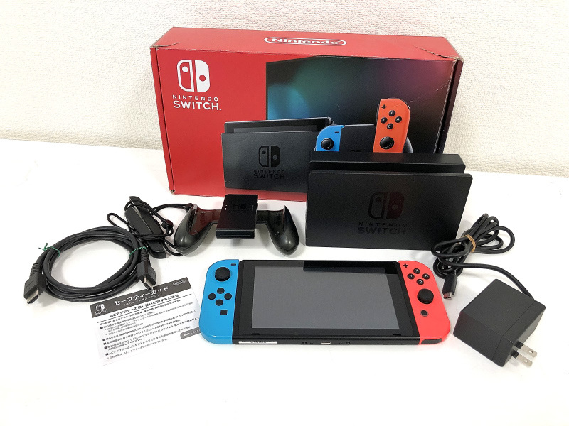 メーカー】 □送料無料!! Nintendo Switch 本体 ネオンブルー/ネオン