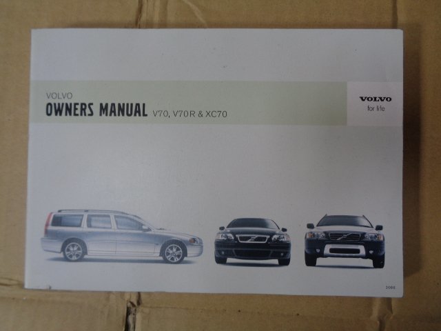 [ free shipping ] Volvo XC70 2.5T SB5254AWL original owner's manual owner manual 