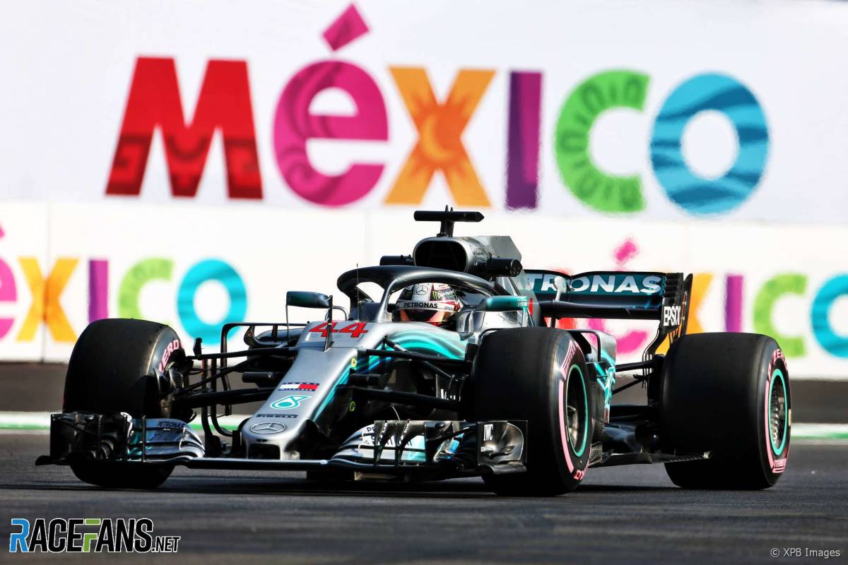 ミニチャンプス1/43 メルセデスAMG W09 ハミルトン 2018年メキシコGP ワールドチャンピオン_画像1
