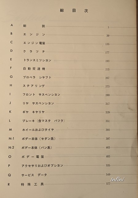  Skyline (C10) maintenance point paper 1968 year ( Showa era 43) SKYLINE Hakosuka C10 that time thing valuable secondhand book * prompt decision * free shipping control N 5150