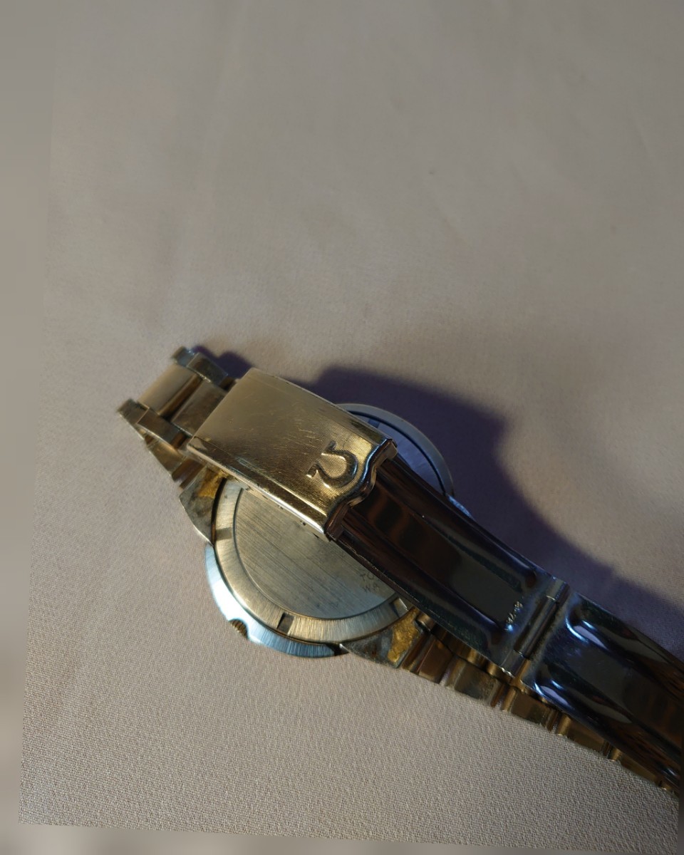 ☆ OMEGA オメガ ジュネーブ ダイナミック 自動巻き カップゴールド メンズ腕時計 稼働品 アンティークの画像4