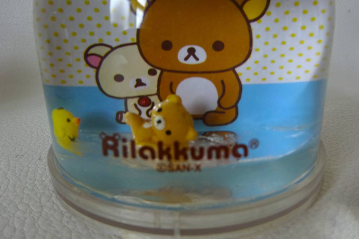 リラックマ Rilakkuma☆ウォータードーム【オイル層にぷかぷか浮かぶフィギュアが両面で楽しめます☆キイロイコトリ コリラックマ】計2個_画像6