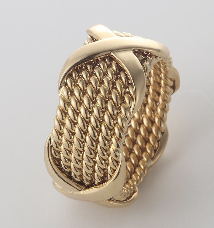 ☆＊TIFFANY-750 Jean Schlum Berger Large Rope Ring/IP-6351の画像2