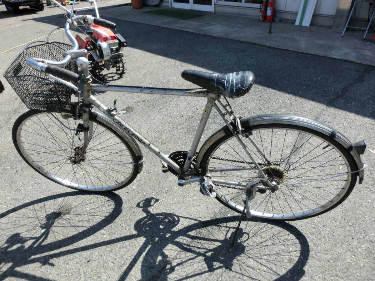 ミヤタアンティーク　楕円ギア自転車１８段変速クロモリ未整備２７インチ　ビンテージ_画像10