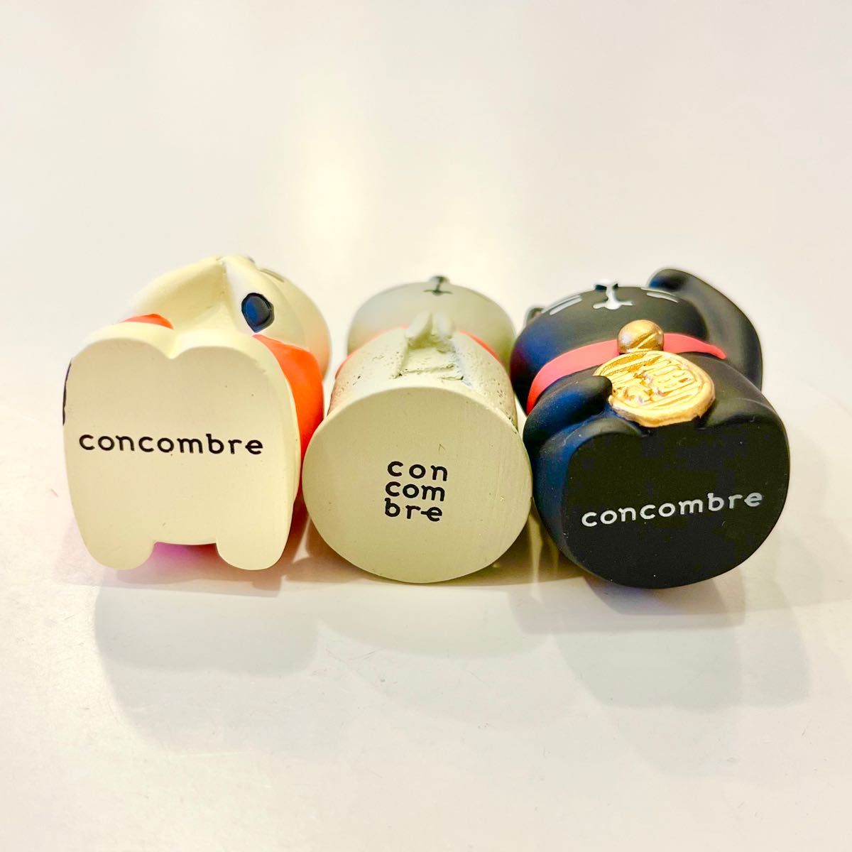 concombre コンコンブル 縁起物猫 3点セット【新品】