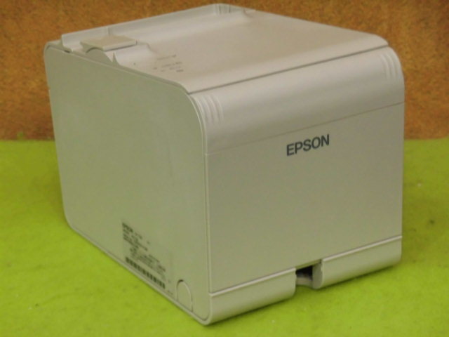 [A16507] EPSON TM-T90II サーマルレシートプリンタ 有線LAN／USB接続 ◎簡易チェック済み 80mmタイプ 印字OK ▼ACアダプタなし_画像4